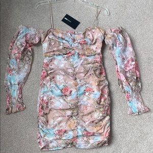 Fashion Nova “Florals in Florence Mini Dress”